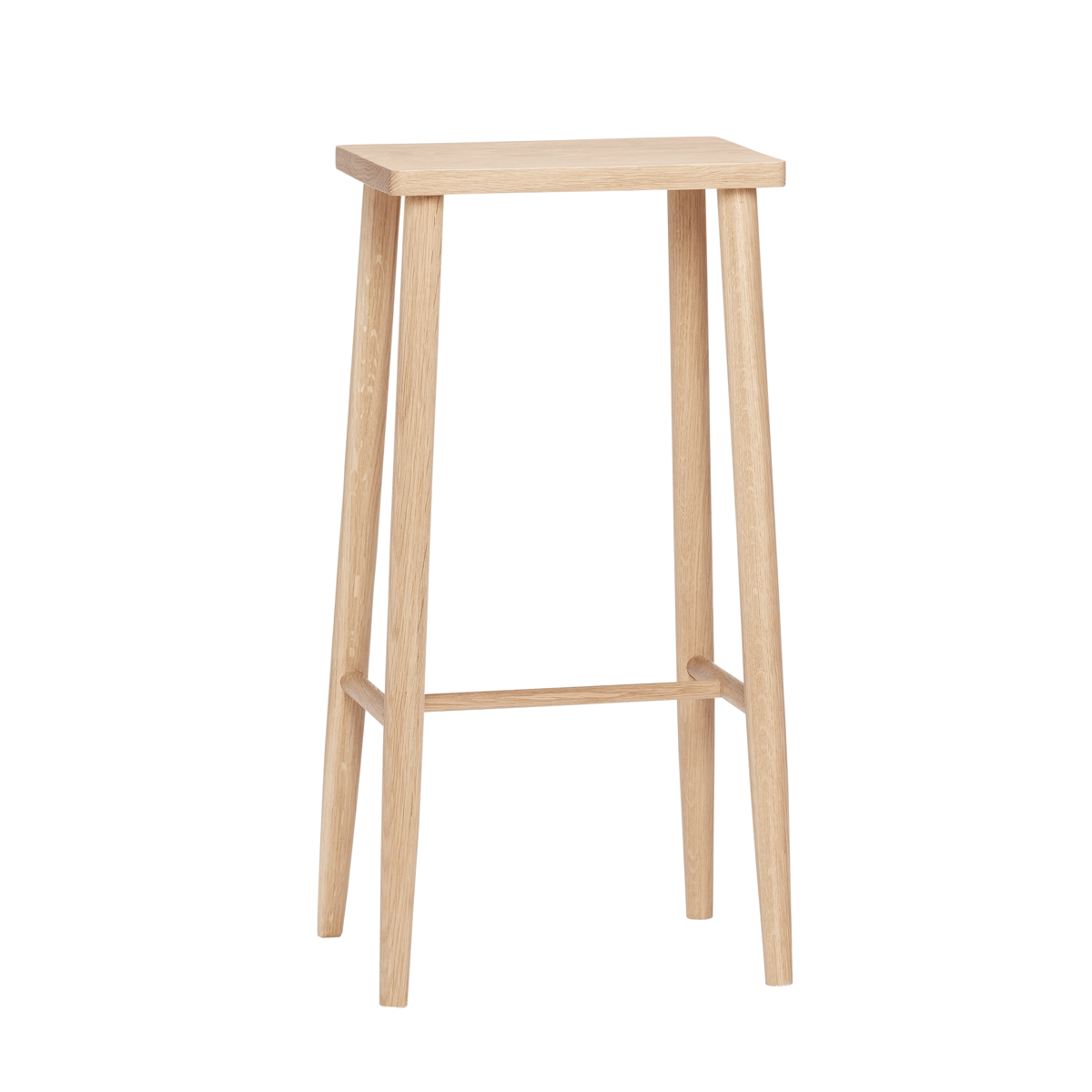 Hübsch Folk bar stool Oak | Scandinavian Design | Bar stools | Beige