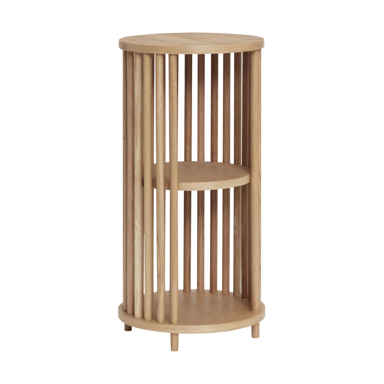 Hübsch Folk shelf Oak, cylindrical | Scandinavian Design | Shelves & shelving systems | Beige