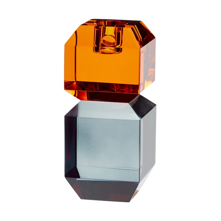 Gem candle holder - Orange-grey - Hübsch