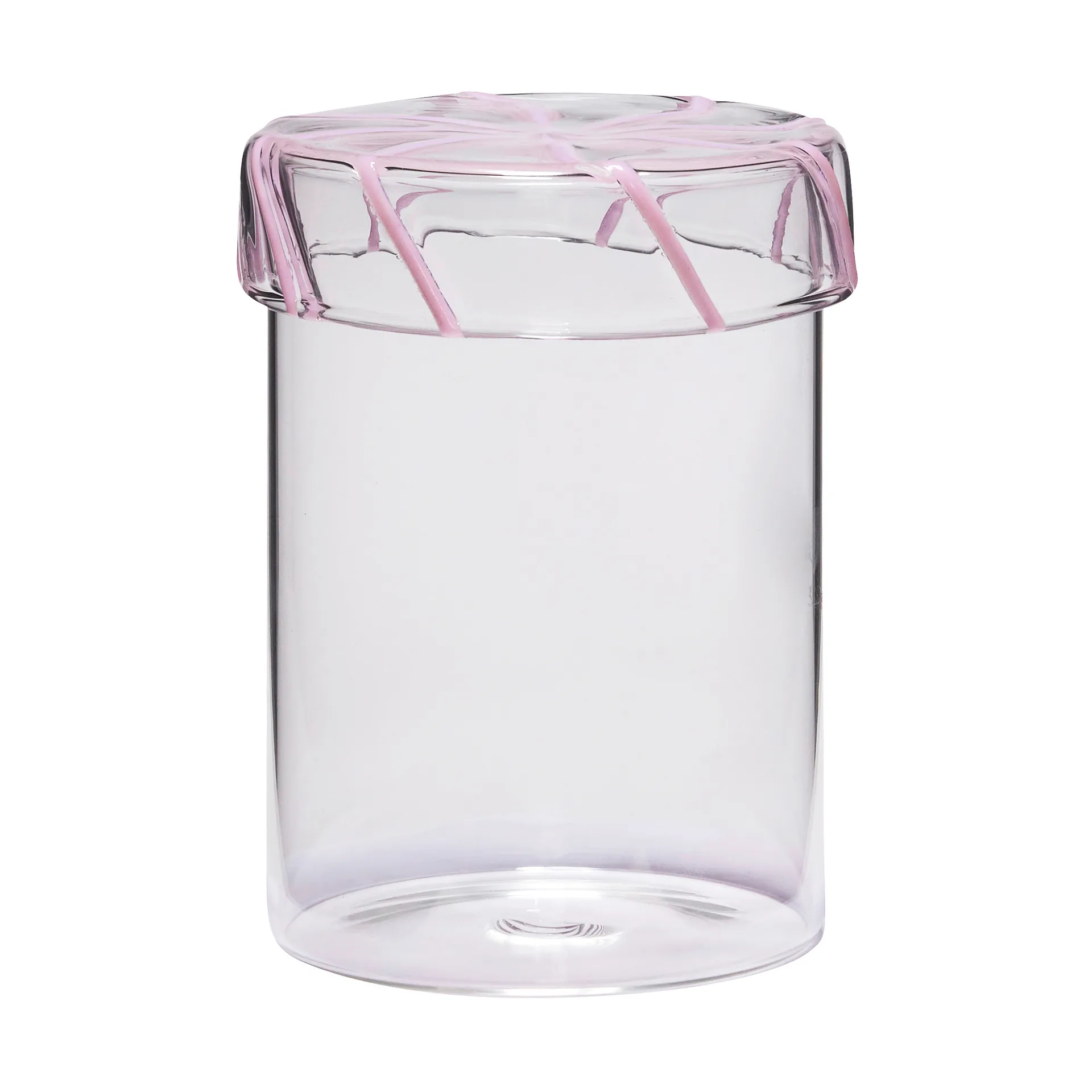 Heir storage jar glass medium, Pink Hübsch Interior