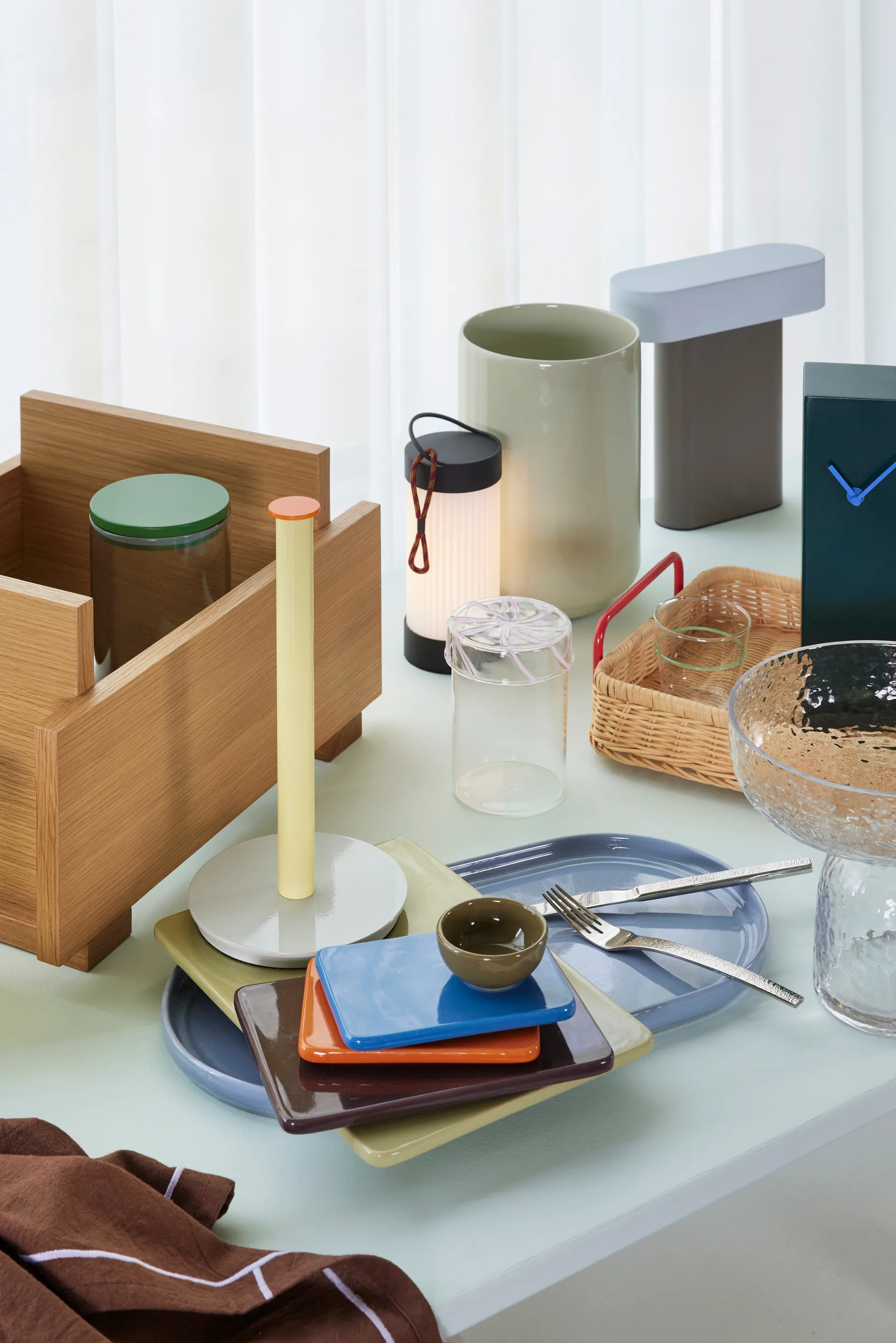 Heir storage jar glass medium, Pink Hübsch Interior