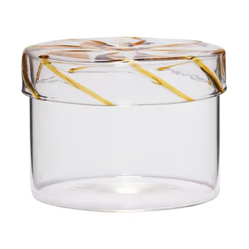 Heir storage jar low - Yellow - Hübsch Interior