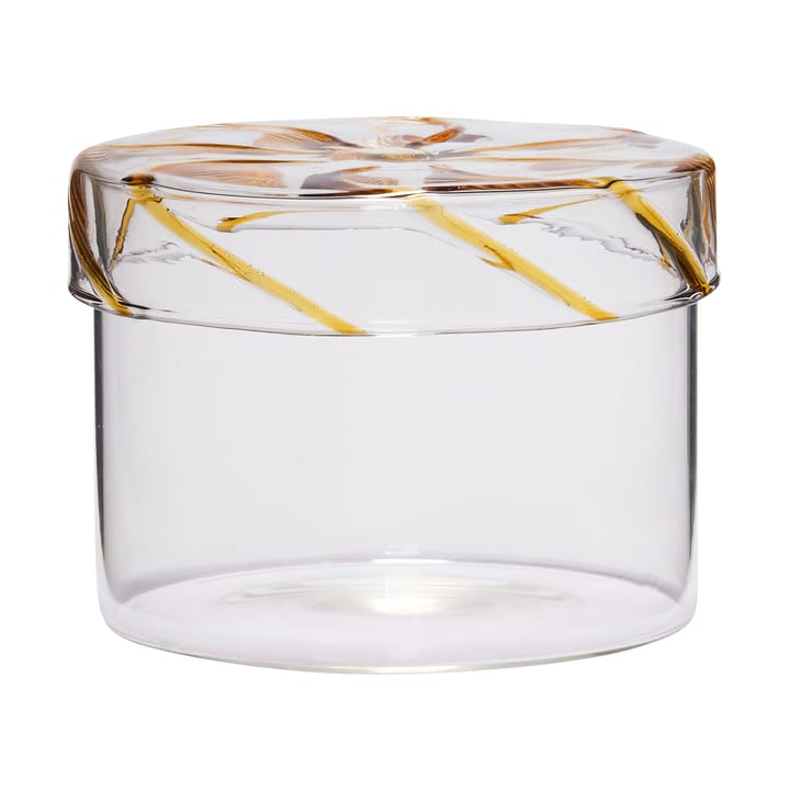 Heir storage jar low - Yellow - Hübsch