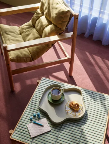 Heir storage jar low - Yellow - Hübsch Interior