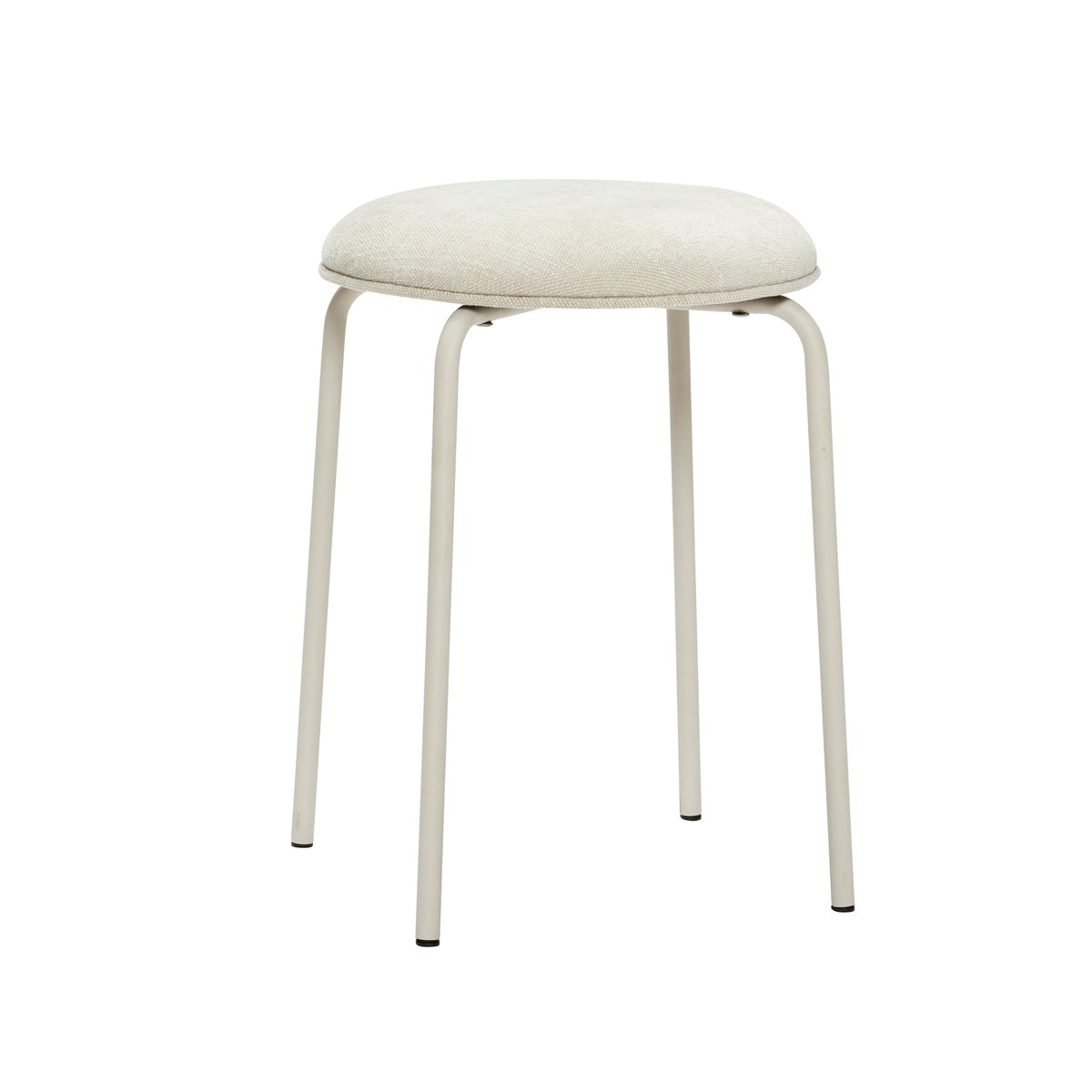 Hübsch stool H48 cm Metal-gray | Scandinavian Design | Stools | White