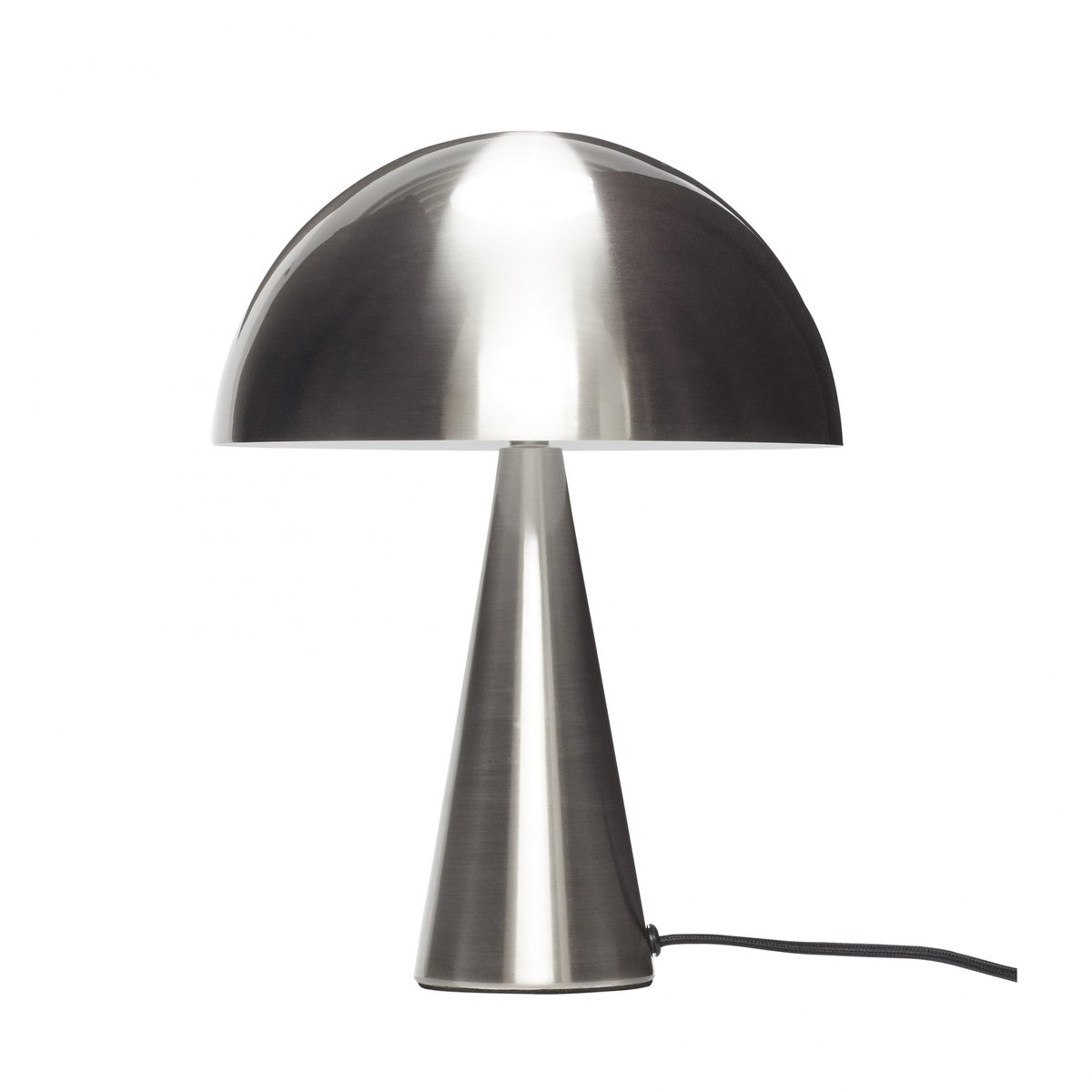 Hübsch table lamp 33 cm Metal-nickel | Scandinavian Design | Desk & table lamps | Silver-coloured