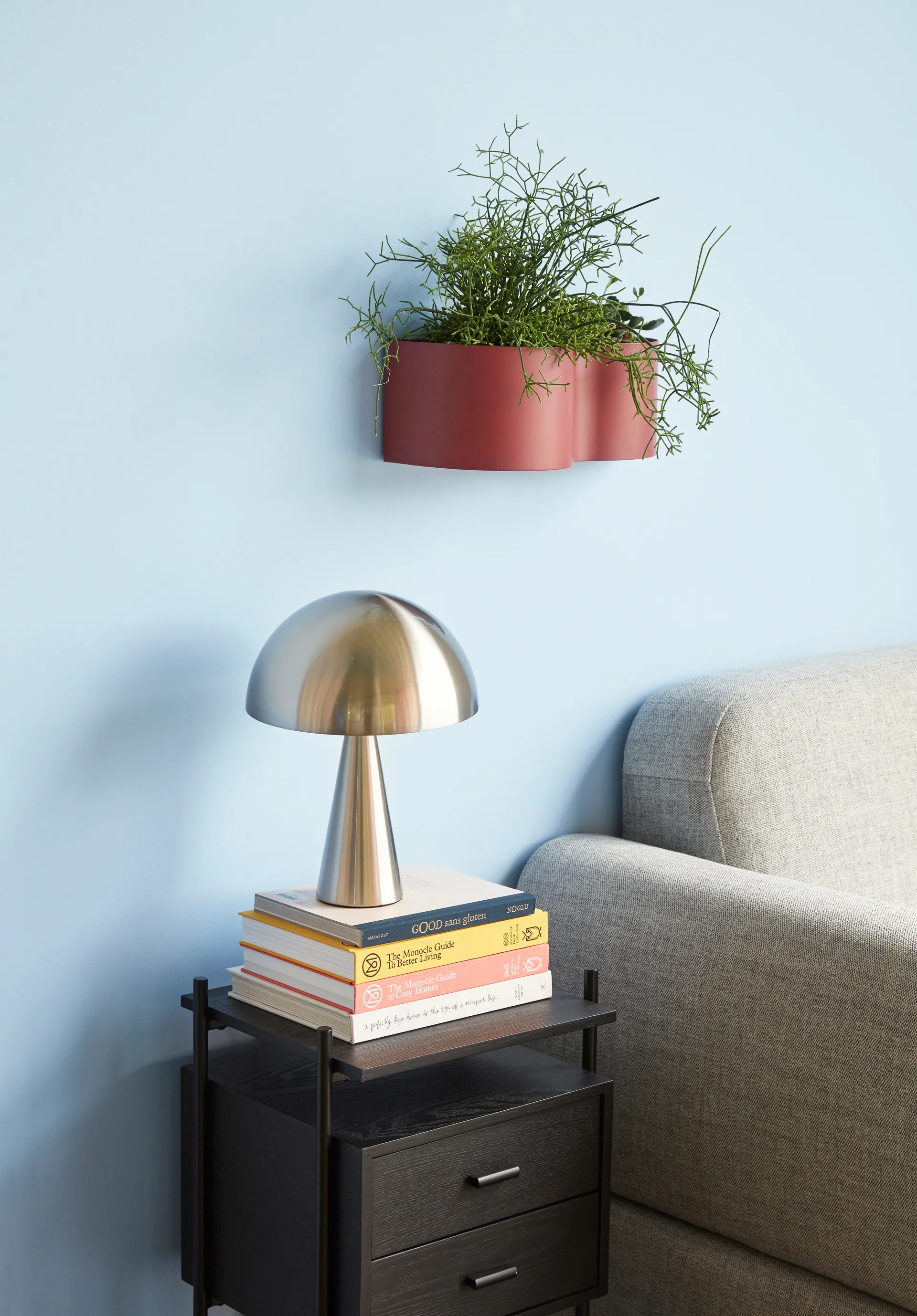 Hübsch table lamp 33 cm, Metal-nickel Hübsch Interior