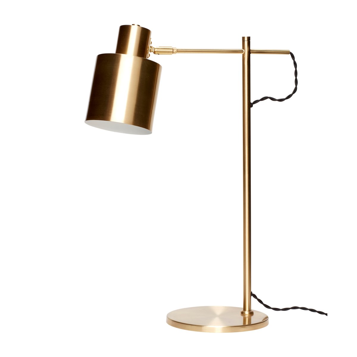 Hübsch table lamp o38 cm Brass | Scandinavian Design | Desk & table lamps | Gold-coloured