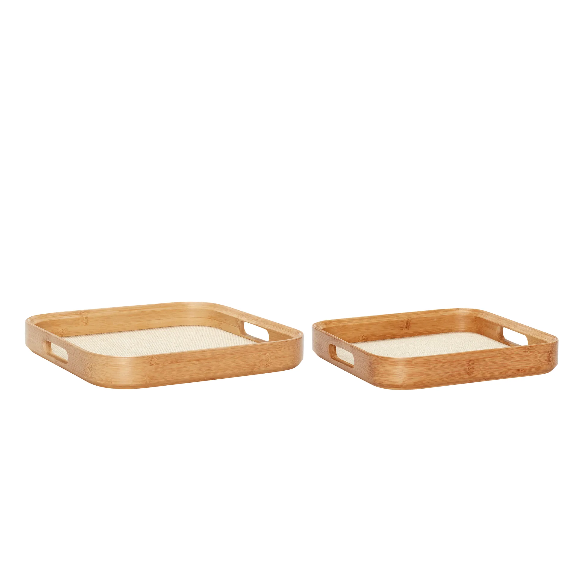 Hübsch tray 2-pack, Wood Hübsch Interior