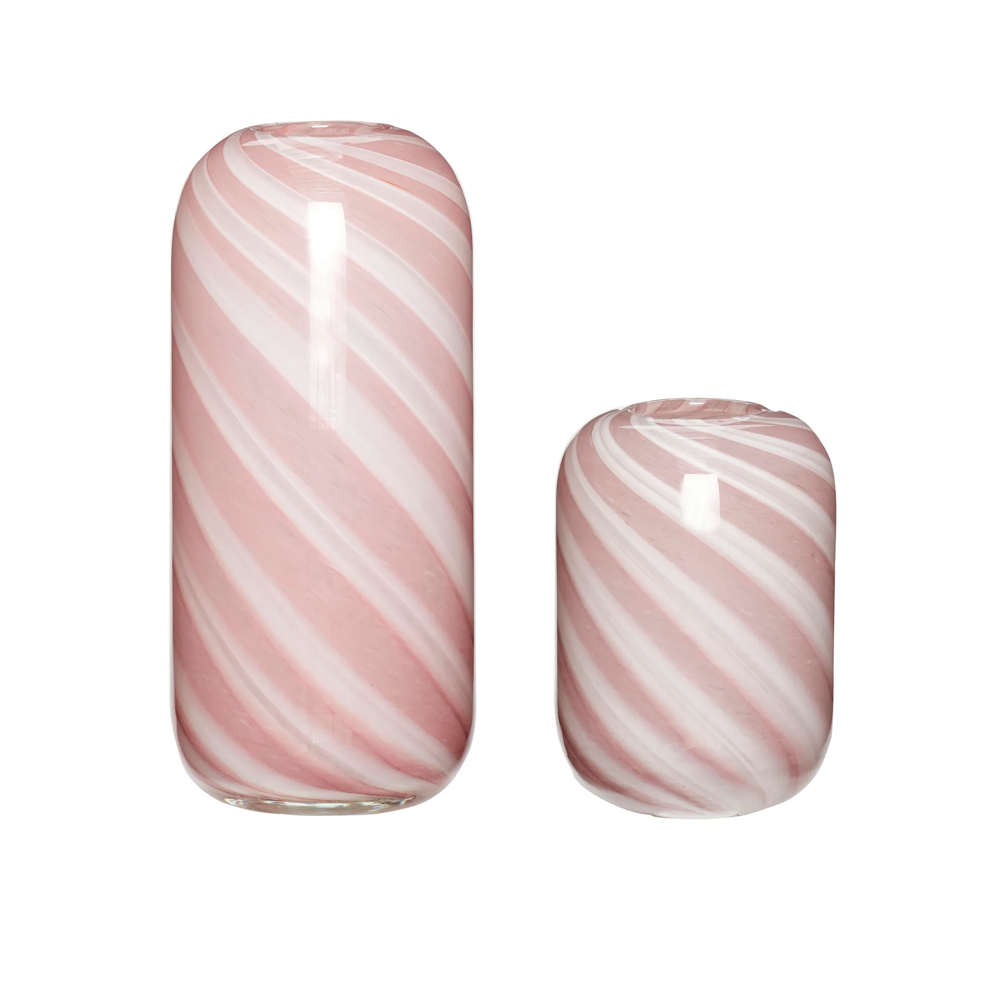 Hübsch vase 2-pack, Pink-white Hübsch Interior