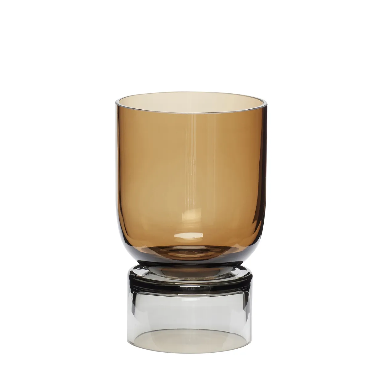 Hübsch vase small Amber-gray | Scandinavian Design | Vases | Brown