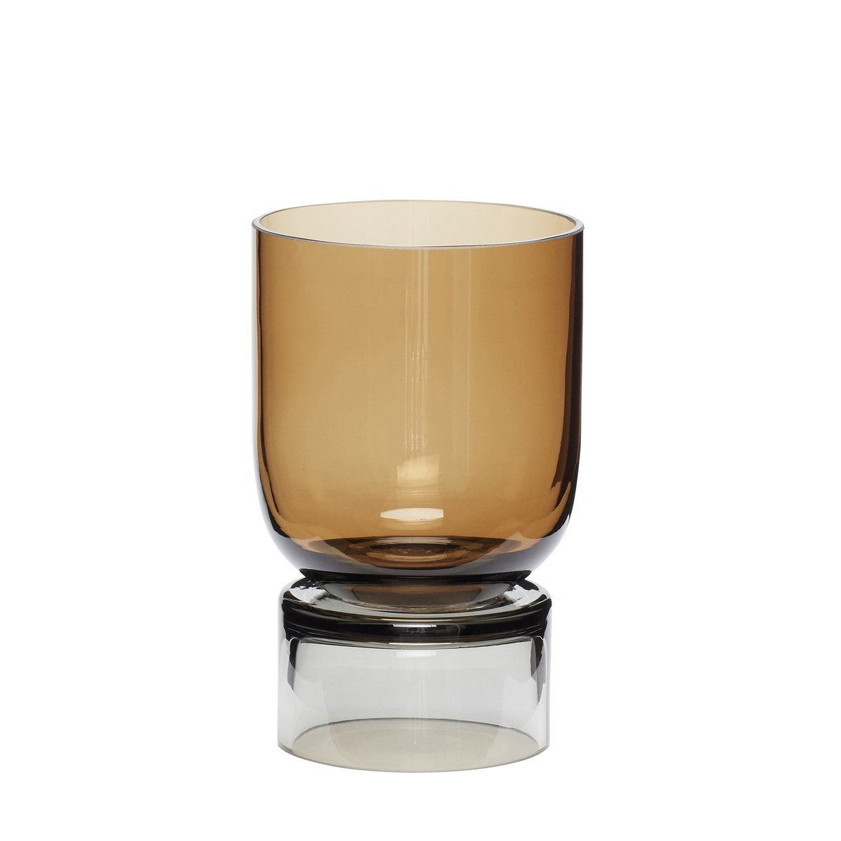 Hübsch vase small Amber-gray | Scandinavian Design | Vases | Brown