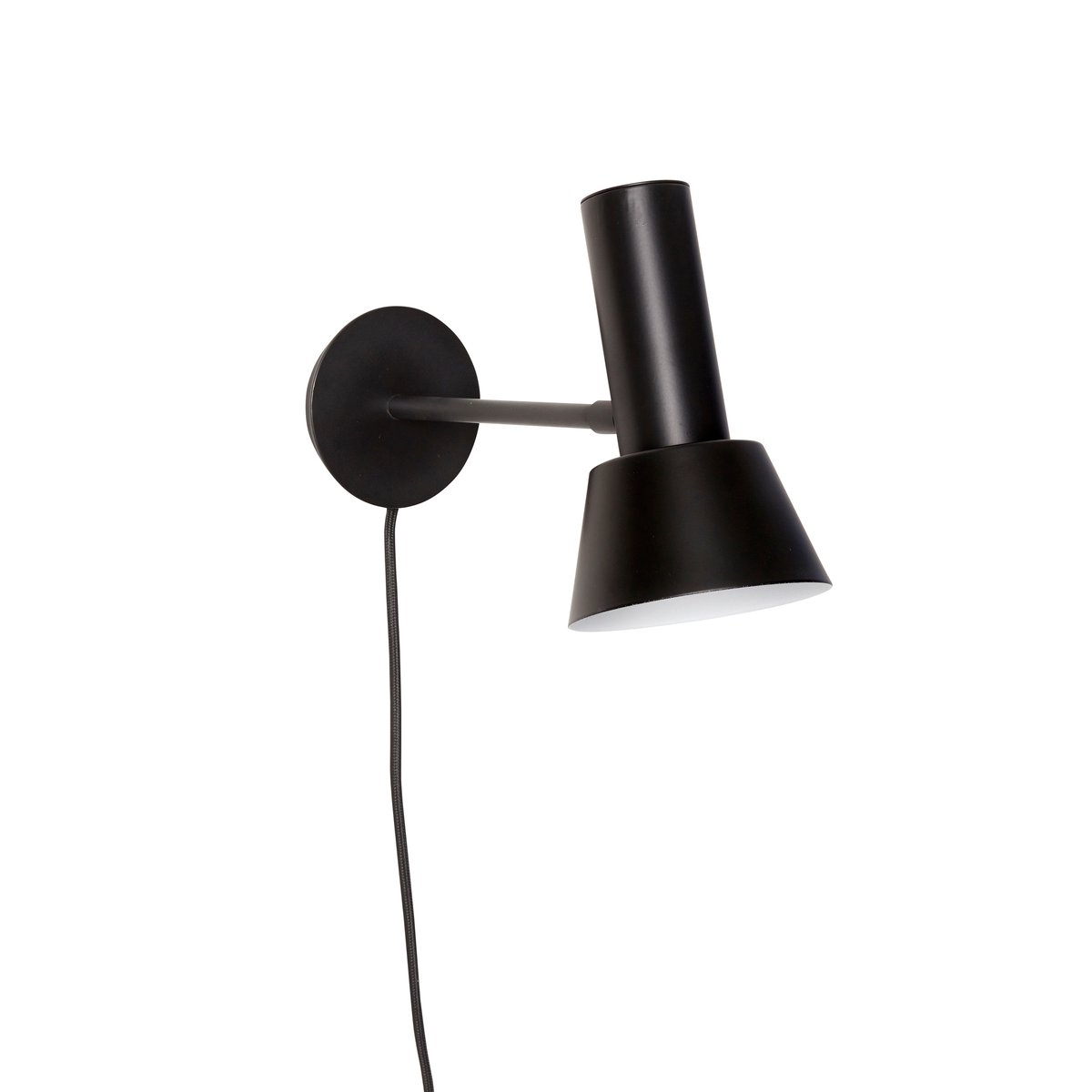 Hübsch wall lamp H20 cm Metal-black | Scandinavian Design | Wall lights | Black