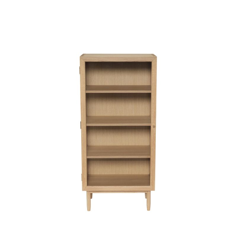 Hübsch Kaiser cabinet 130 cm Oak | Scandinavian Design | Display & glass cabinets | Brown