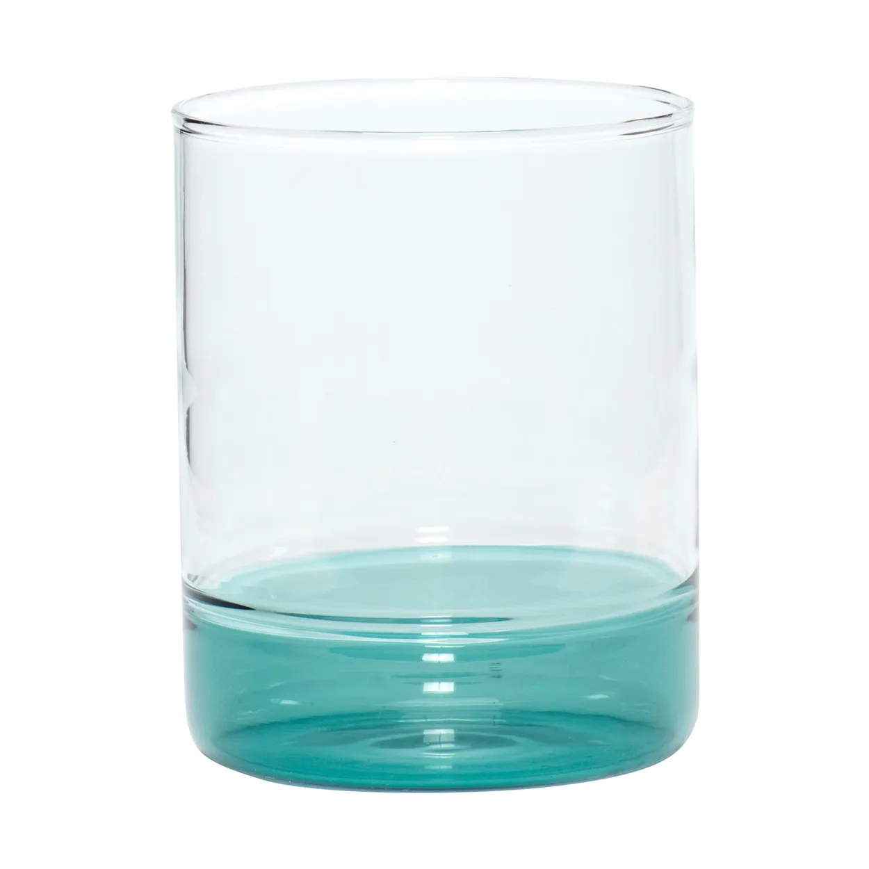 Hübsch Kiosk glass Green | Scandinavian Design | Drinking glasses & tumblers | Transparent