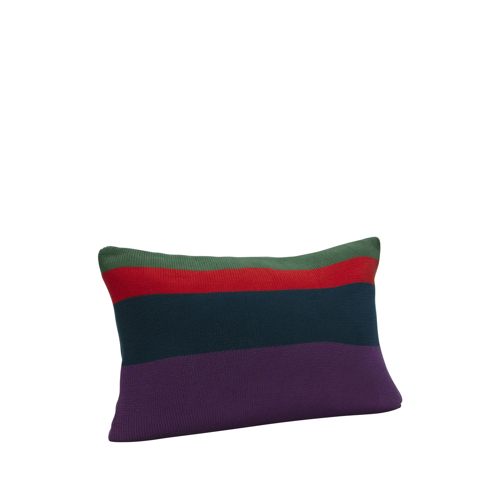 Line pillow 40x60 cm, Green-red-purple-black Hübsch Interior