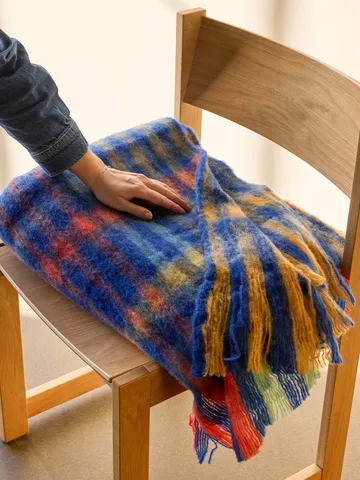 Loom throw blanket - Multicolour, 140x200 cm - Hübsch Interior