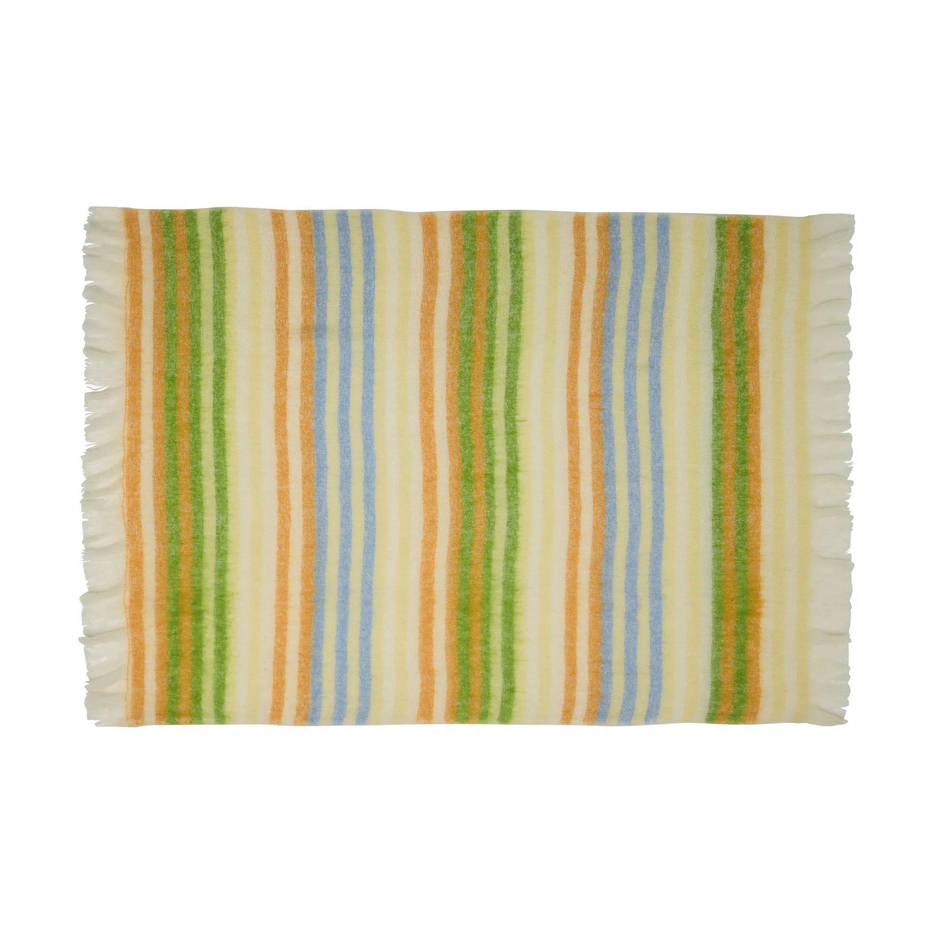 Loom throw blanket, Yellow, 140x200 cm Hübsch Interior