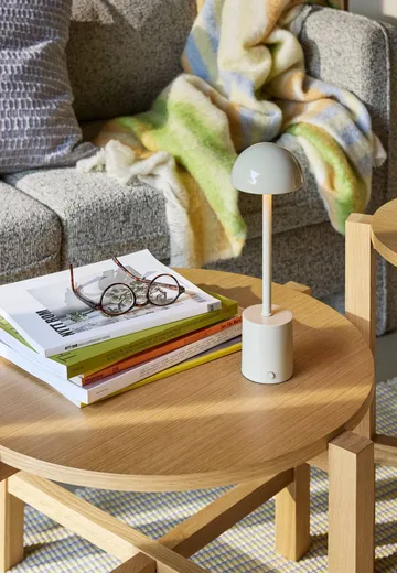 Loom throw blanket - Yellow, 140x200 cm - Hübsch Interior