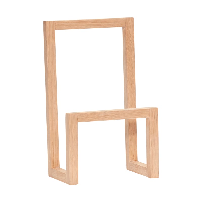 Hübsch Market magazine holder Oak