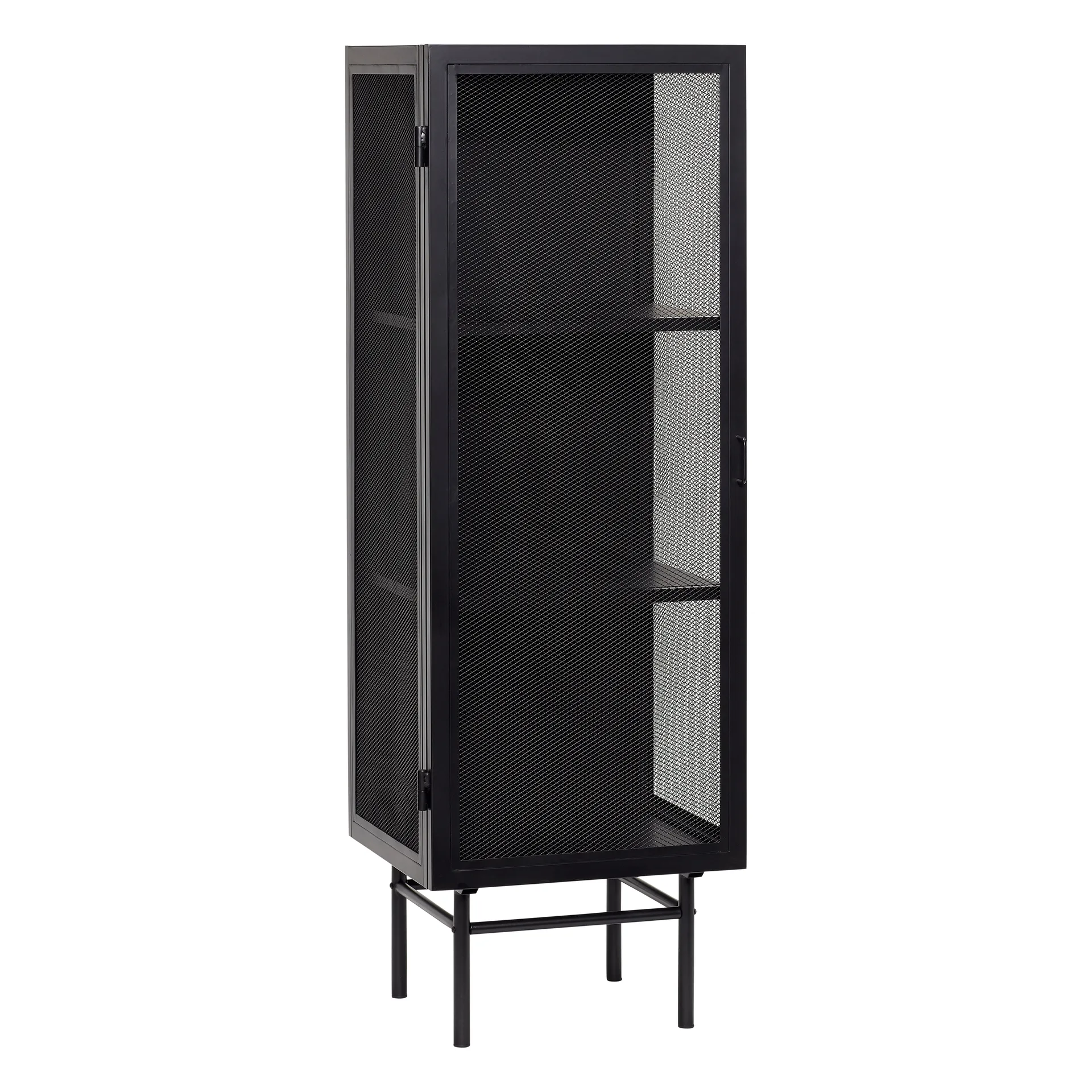 Metal cabinet 50x45x150 cm, Black Hübsch Interior