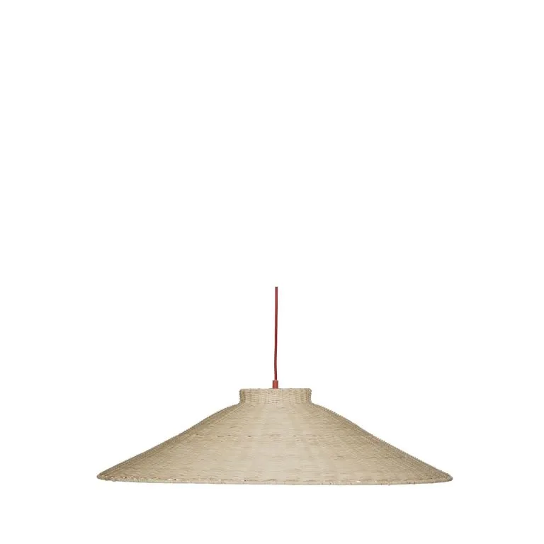 Hübsch Moon ceiling lamp o80 cm Red-nature | Scandinavian Design | Pendant lamps | Beige