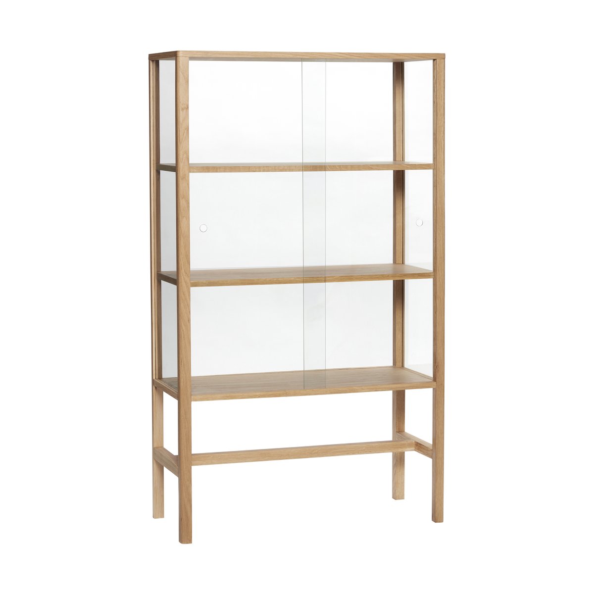 Hübsch Museum cabinet Oak | Scandinavian Design | Display & glass cabinets | Beige