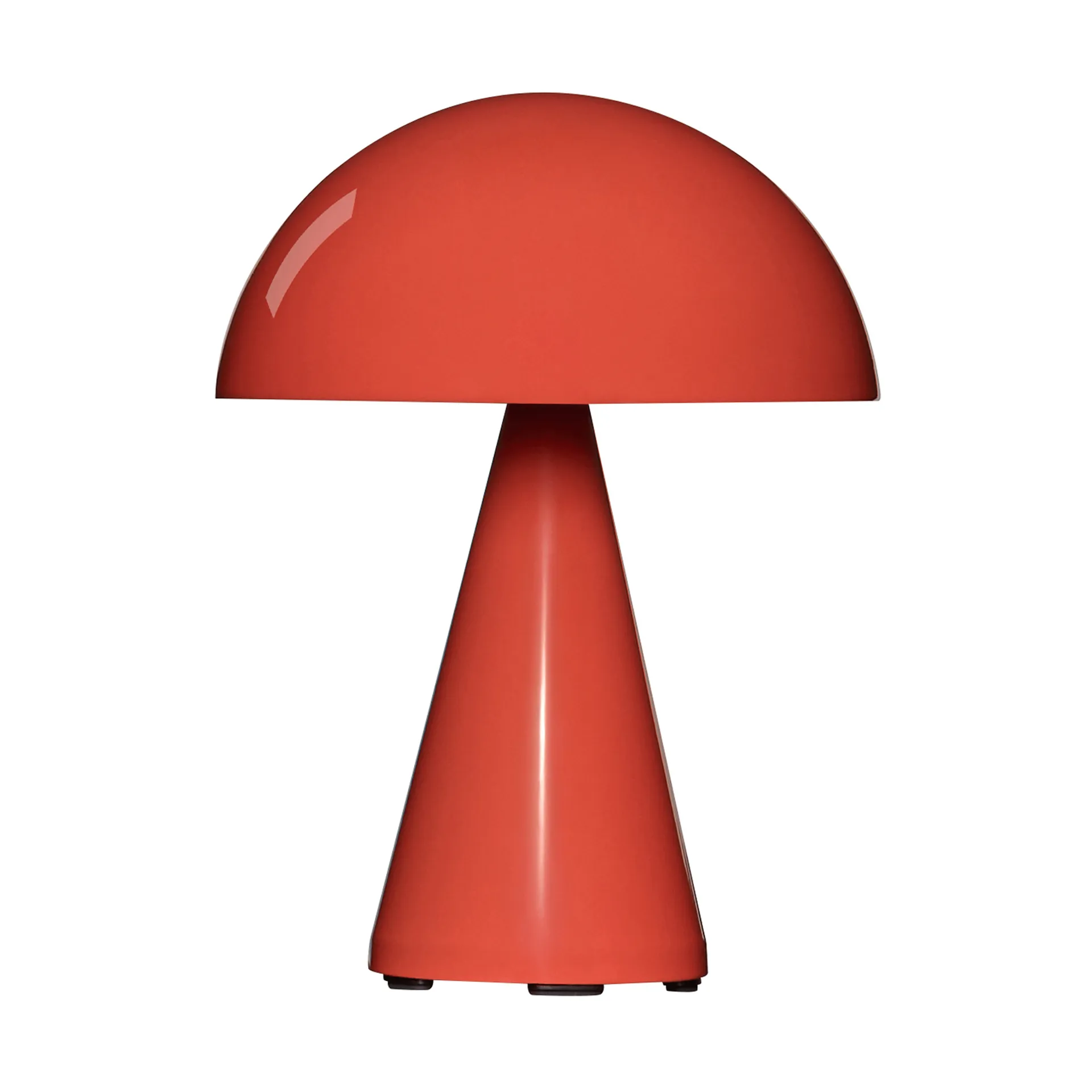 Mush portable table lamp, Bright red, 20 cm Hübsch Interior