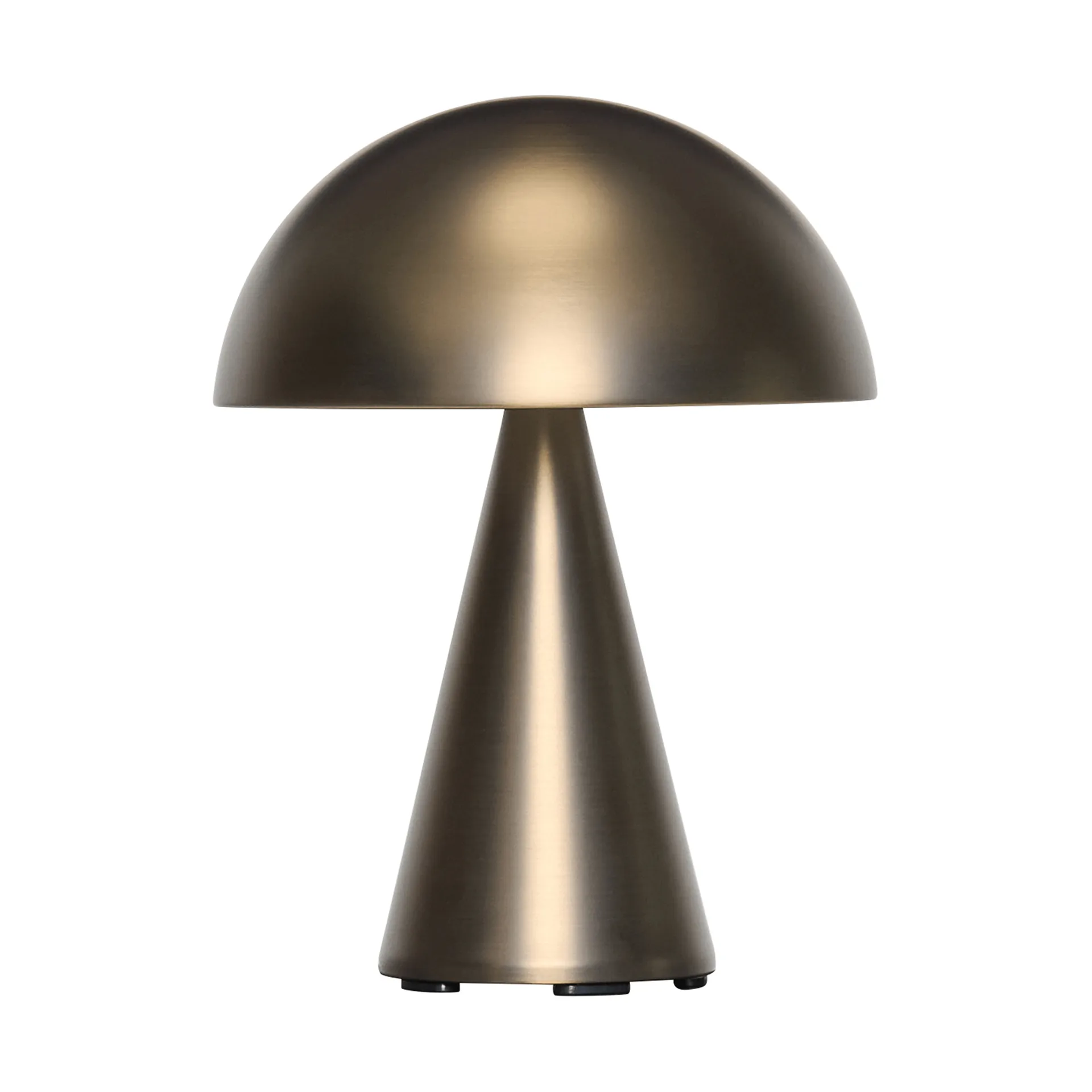Mush portable table lamp, Burnished brass, 20 cm Hübsch Interior