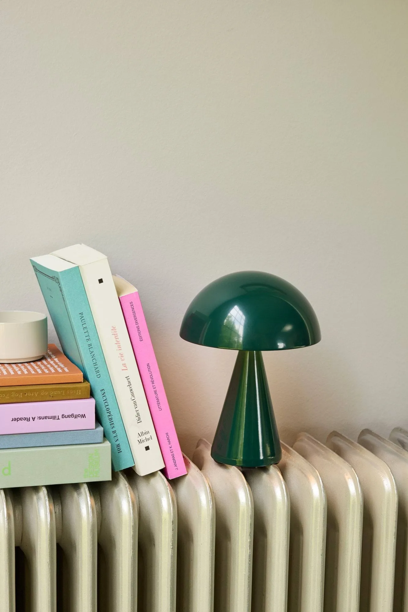 Mush portable table lamp, Dark green, 20 cm Hübsch Interior