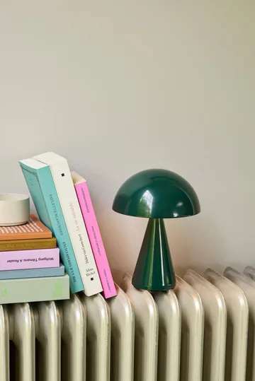 Mush portable table lamp - Dark green, 20 cm - Hübsch Interior