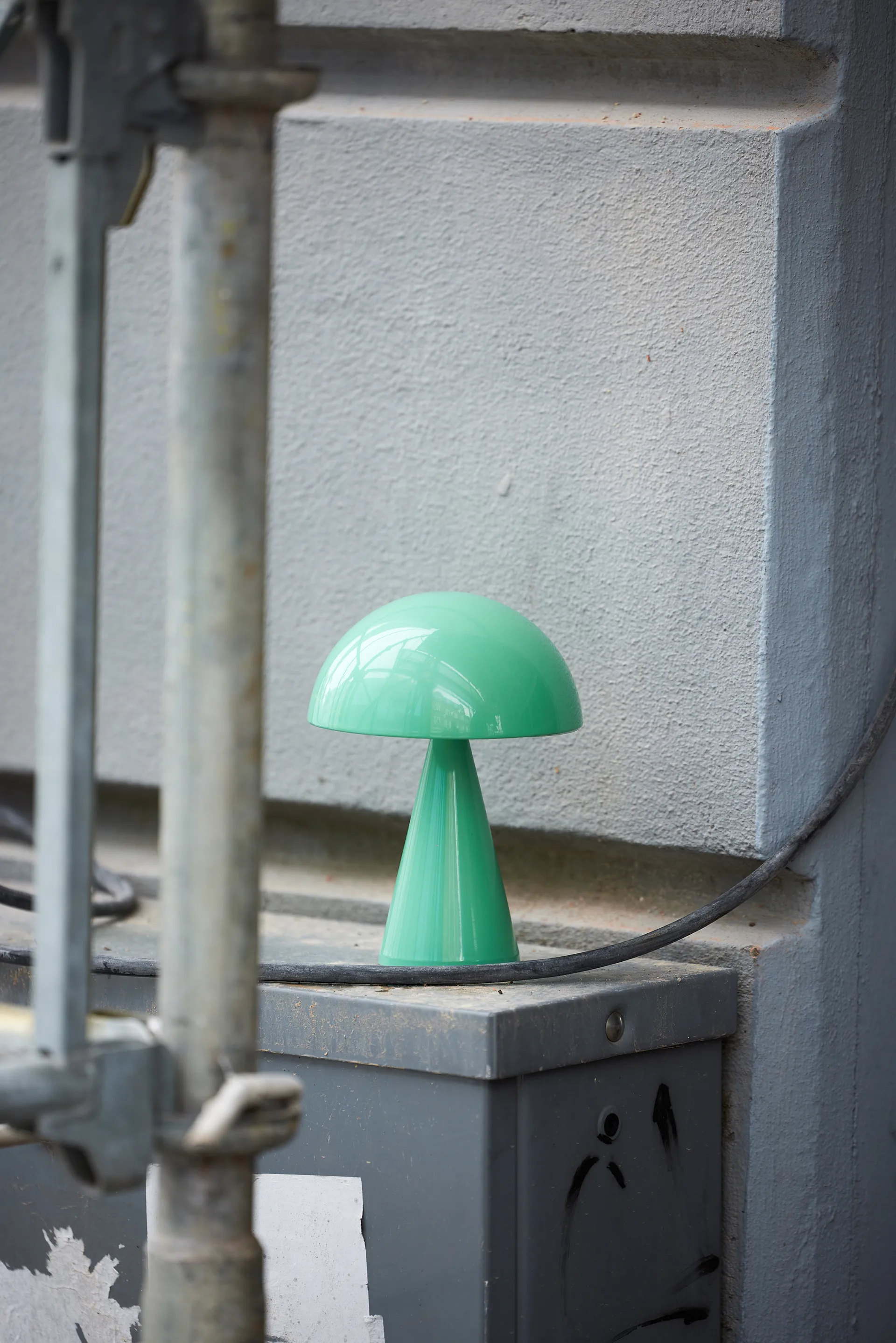 Mush portable table lamp, Green Hübsch Interior