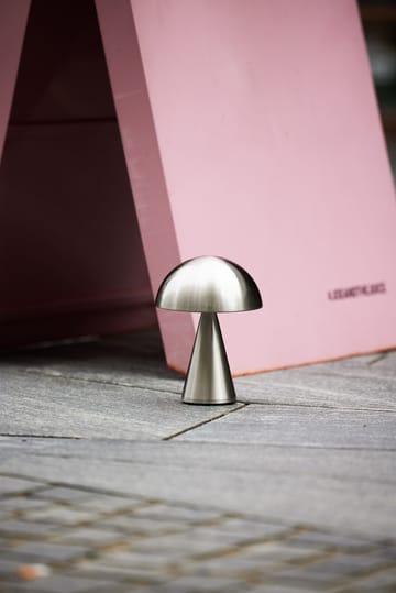 Mush portable table lamp - Nickel - Hübsch Interior