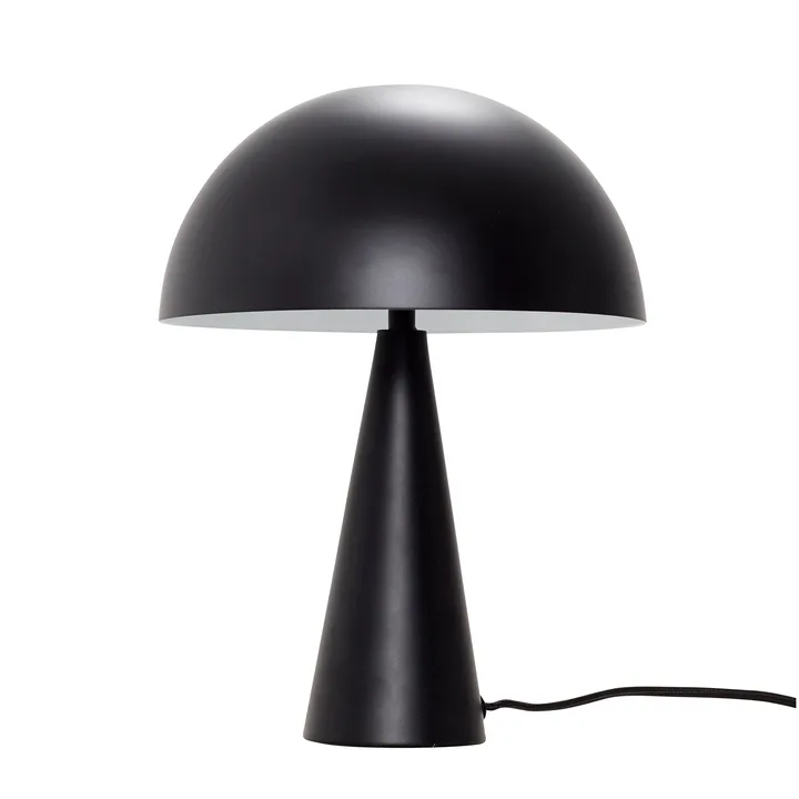 Mush table lamp - Black, mini 34 cm - Hübsch