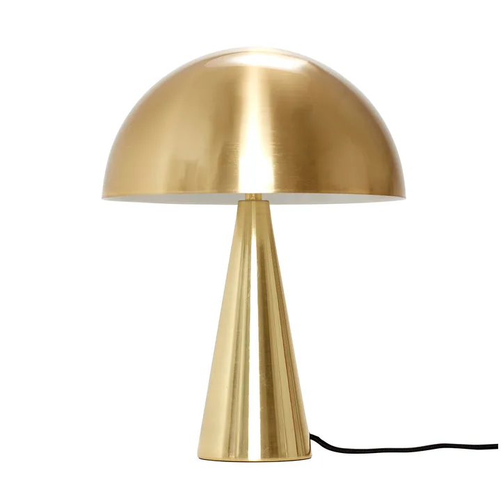 Mush table lamp - Brass, mini 34 cm - Hübsch