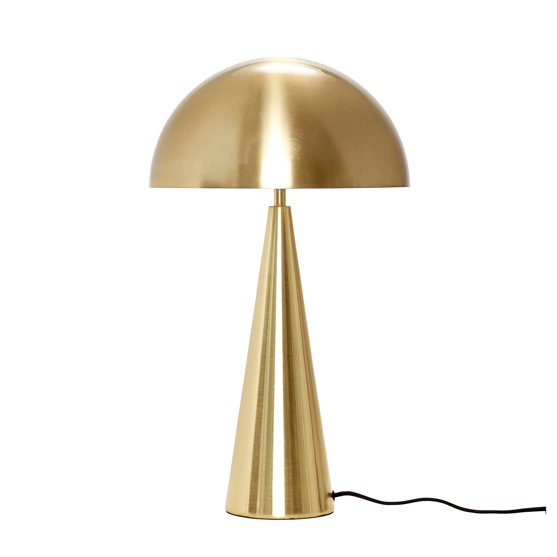 Mush table lamp, Brass, tall 50 cm Hübsch Interior