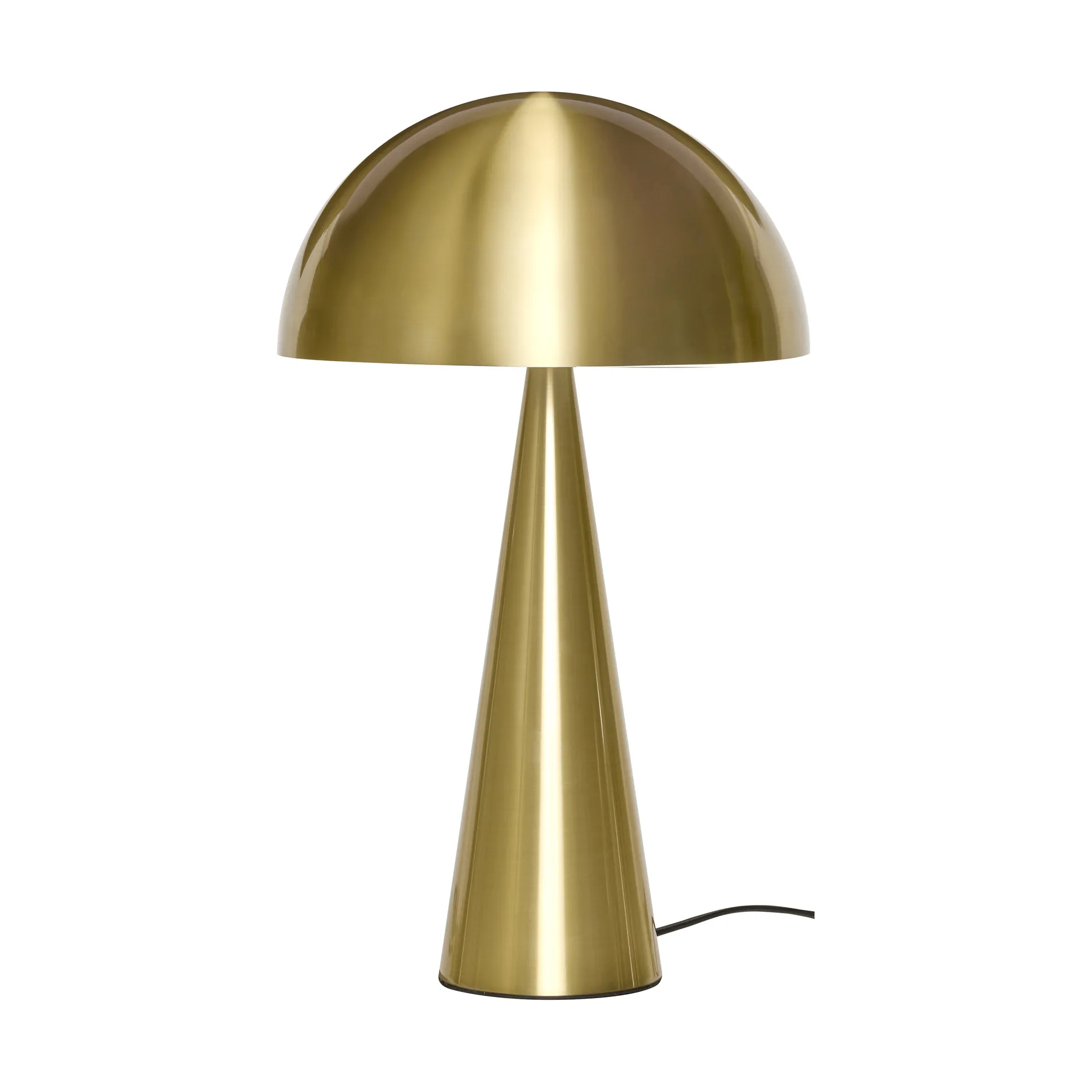 Mush table lamp, Brass, tall 50 cm Hübsch Interior