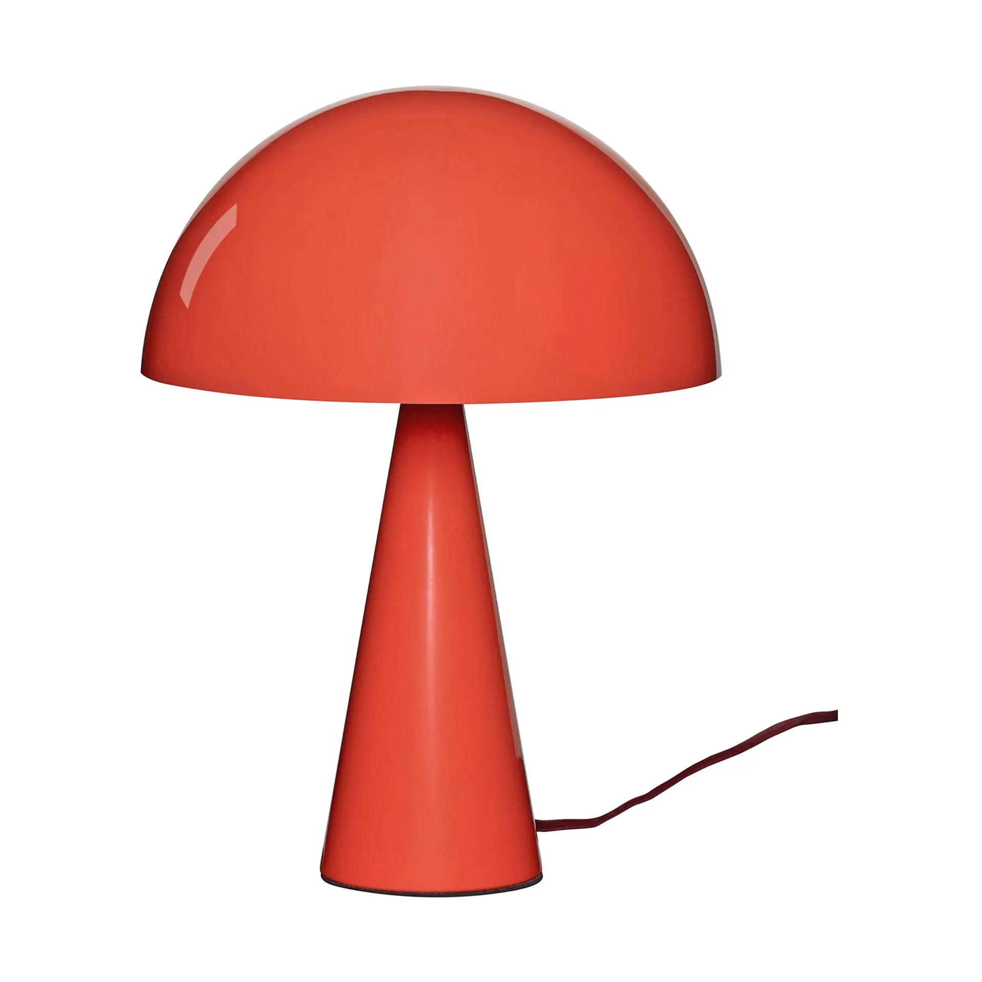 Mush table lamp, Bright red, mini 34 cm Hübsch Interior