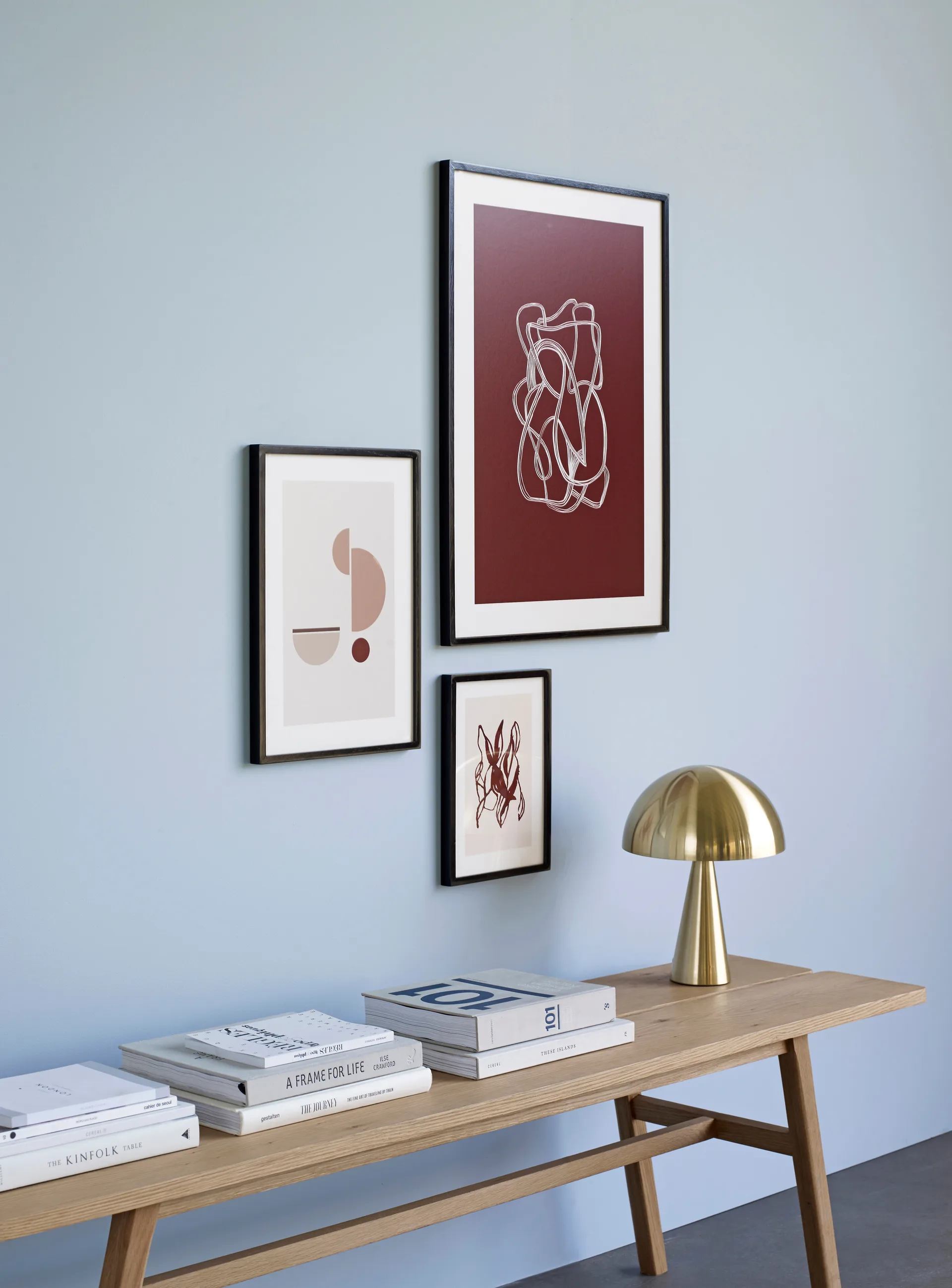 Mush table lamp mini, Brass Hübsch Interior