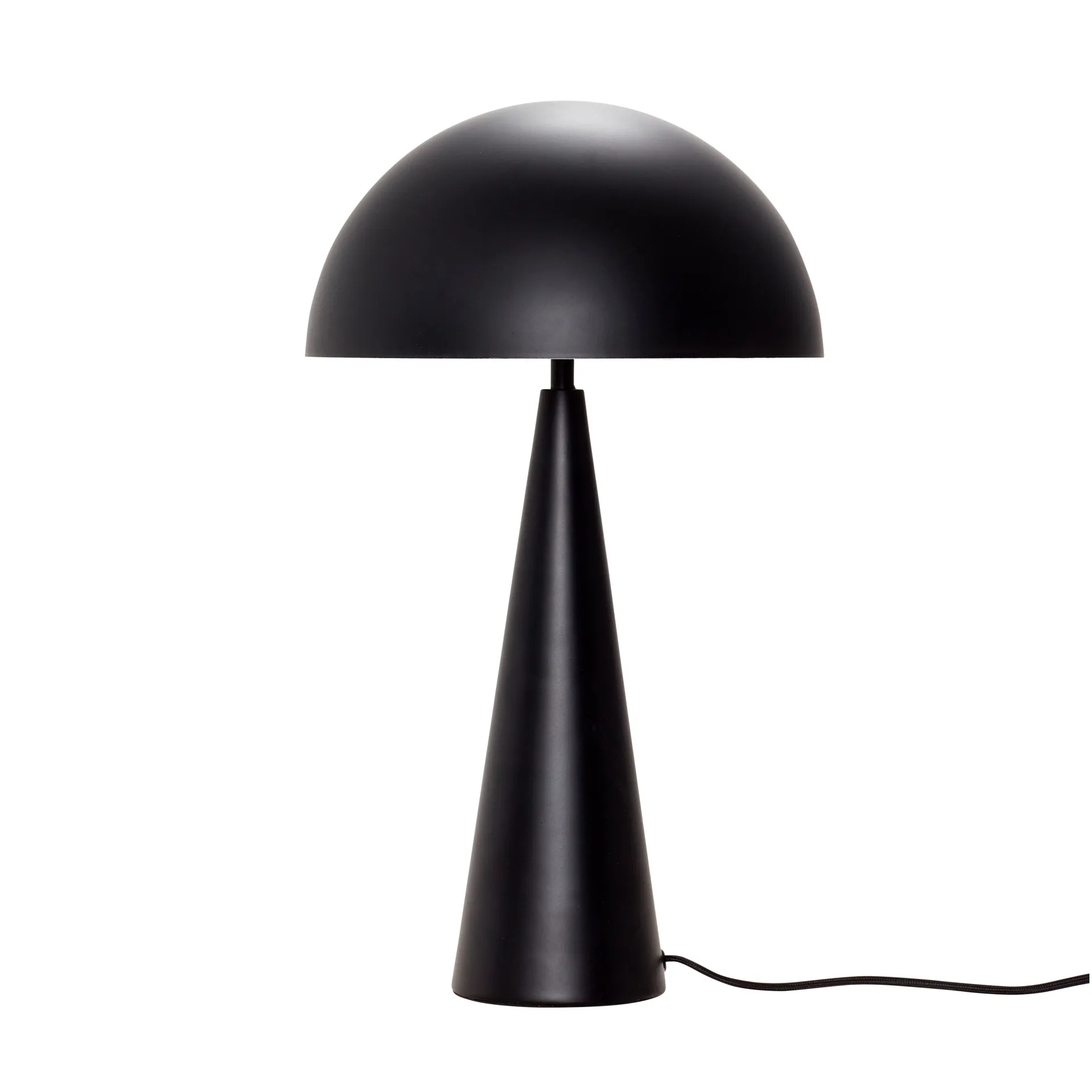 Mush table lamp pine, Black Hübsch Interior
