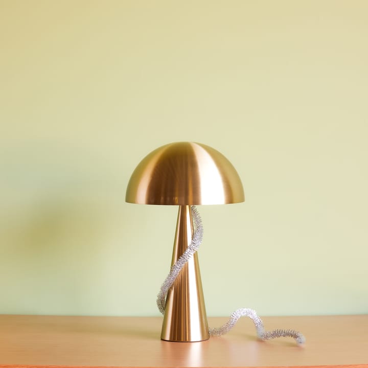Mush table lamp pine, Brass Hübsch Interior