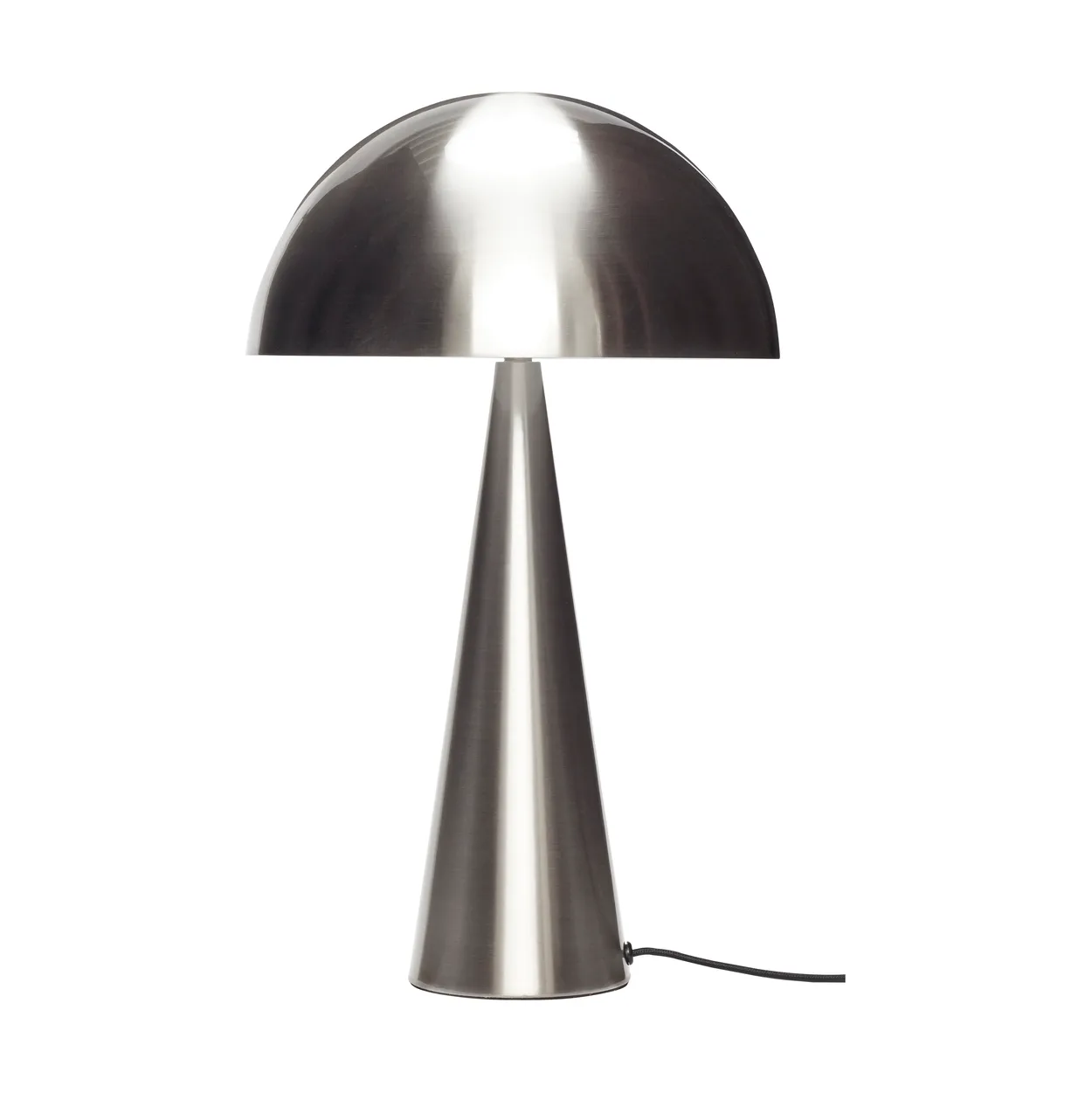 Hübsch Mush table lamp pine Nickel | Scandinavian Design | Desk & table lamps | Silver-coloured