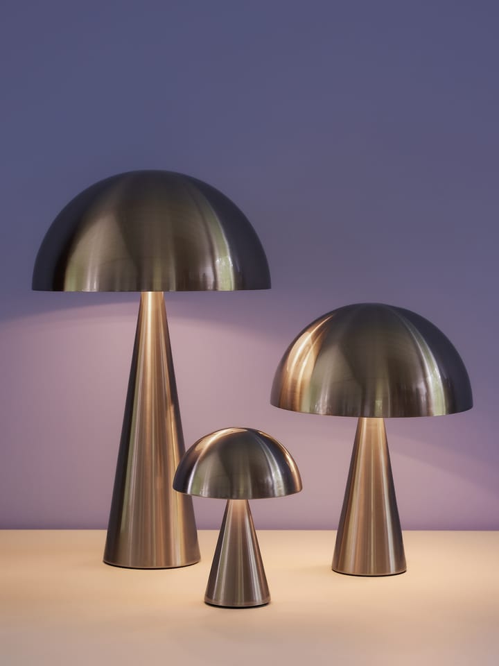 Mush table lamp pine, Nickel Hübsch Interior