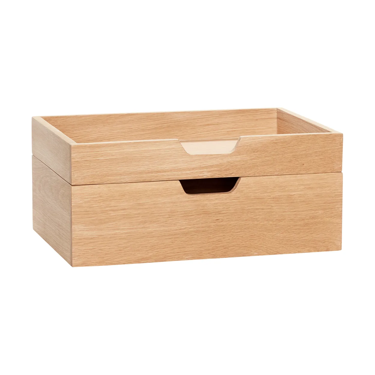 Hübsch Note storage box set of 2 Oak | Scandinavian Design | Boxes & jars | Beige
