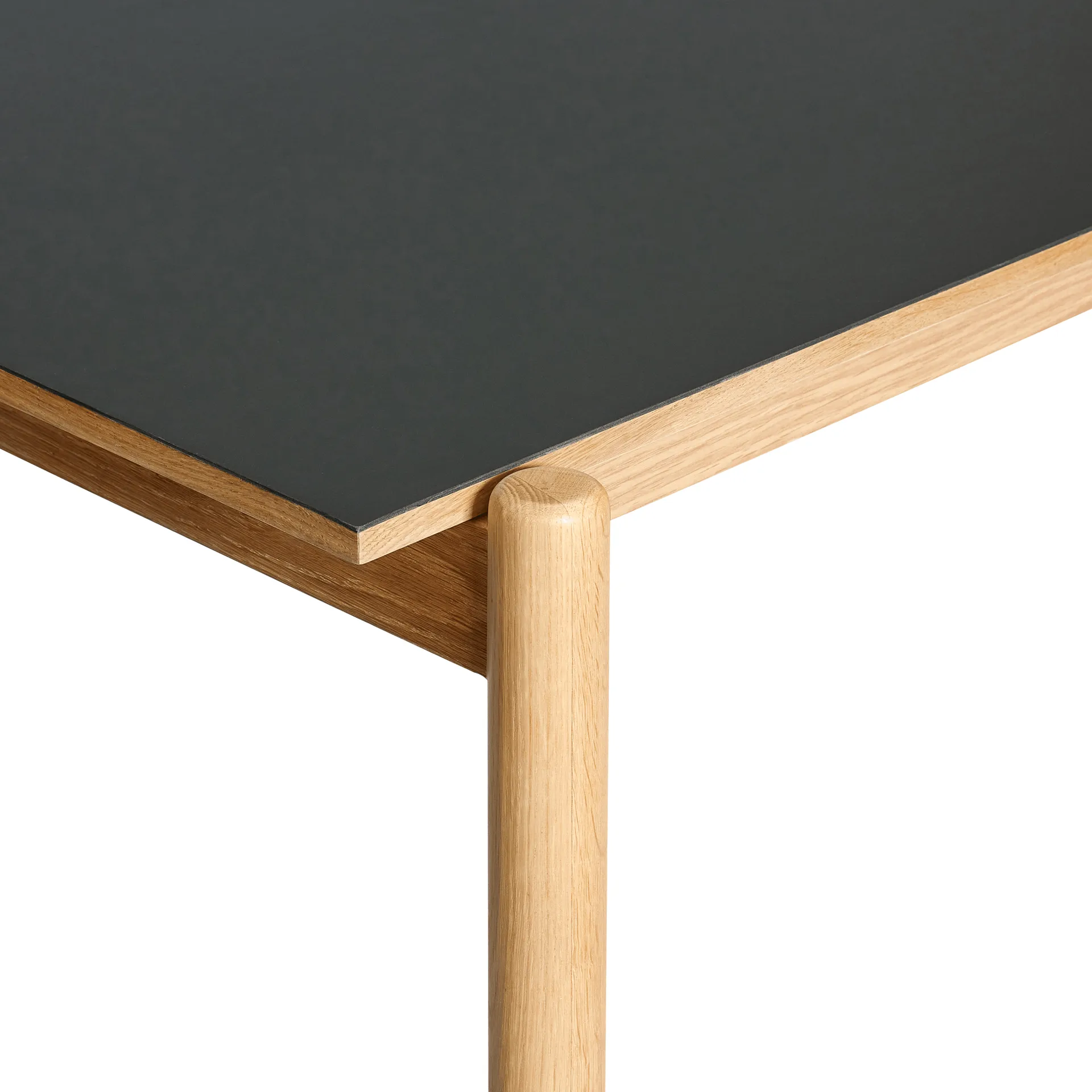 Oblique dining table, Black, 190x106 cm Hübsch Interior