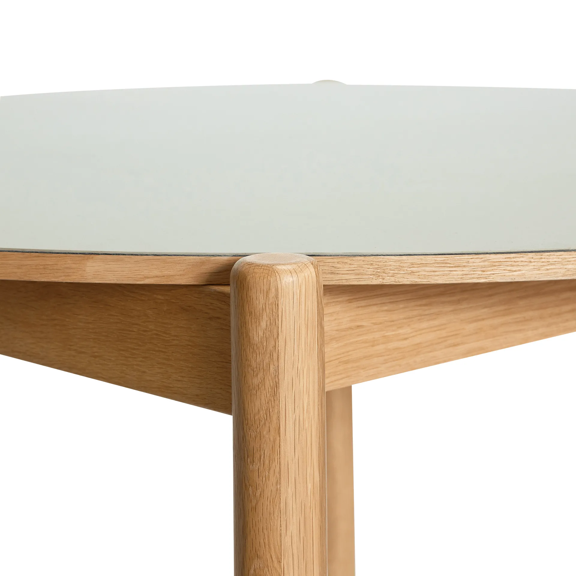 Oblique dining table, Grey, Ø126 cm Hübsch Interior