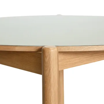 Oblique dining table - Grey, Ø126 cm - Hübsch Interior
