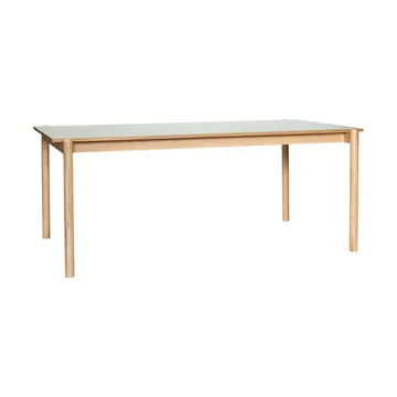 Oblique dining table - Grey, 190x106 cm - Hübsch Interior