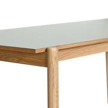 Oblique dining table - Grey, 190x106 cm - Hübsch Interior