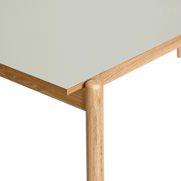 Oblique dining table - Grey, 190x106 cm - Hübsch Interior